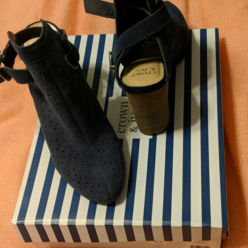 Navy Suede Shoes